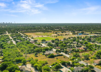 Cleared area on Fortuna lot in San Antonio
