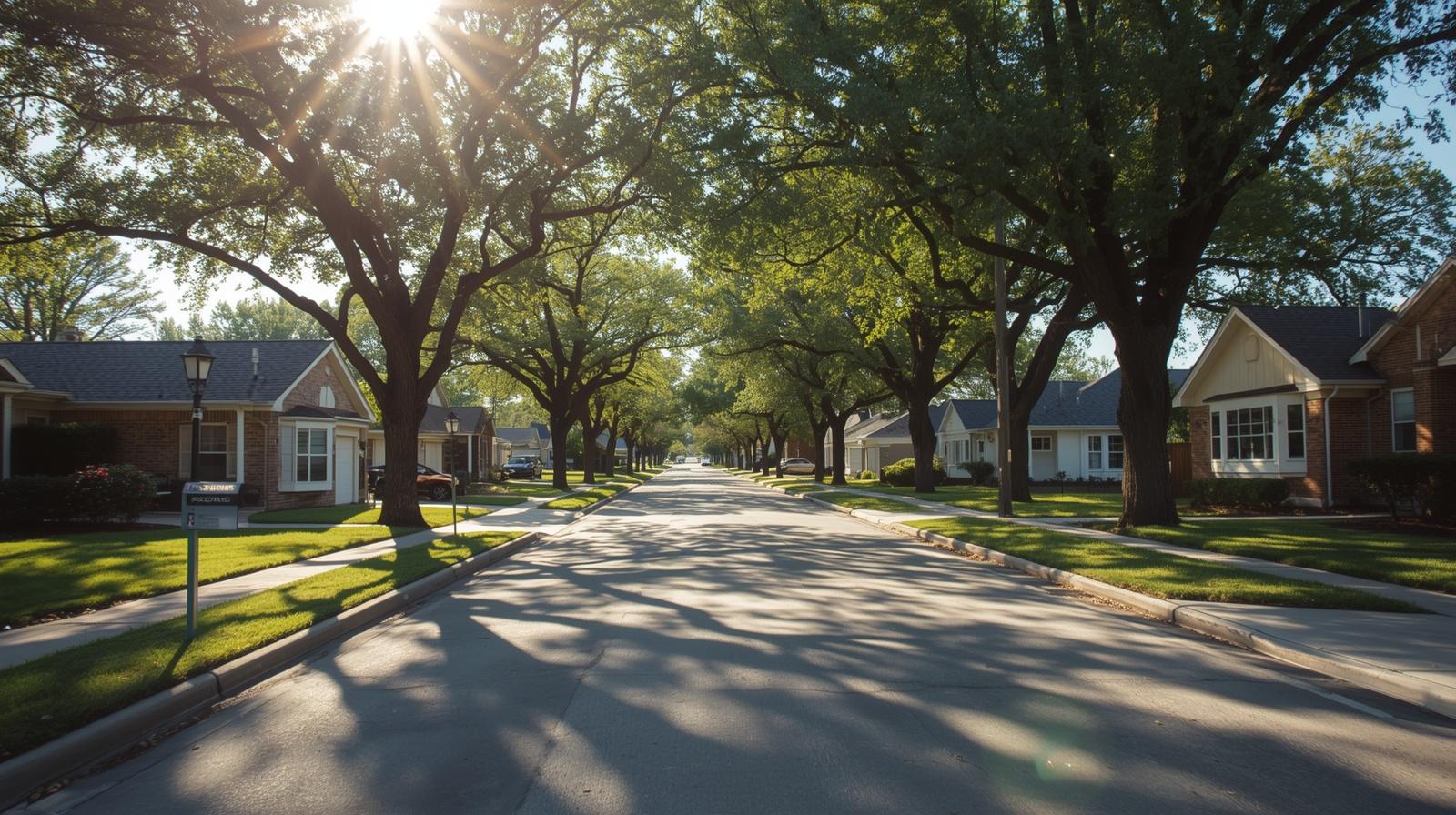 Suburban neighborhood in Universal City Texas near JBSA-Randolph Air Force Base